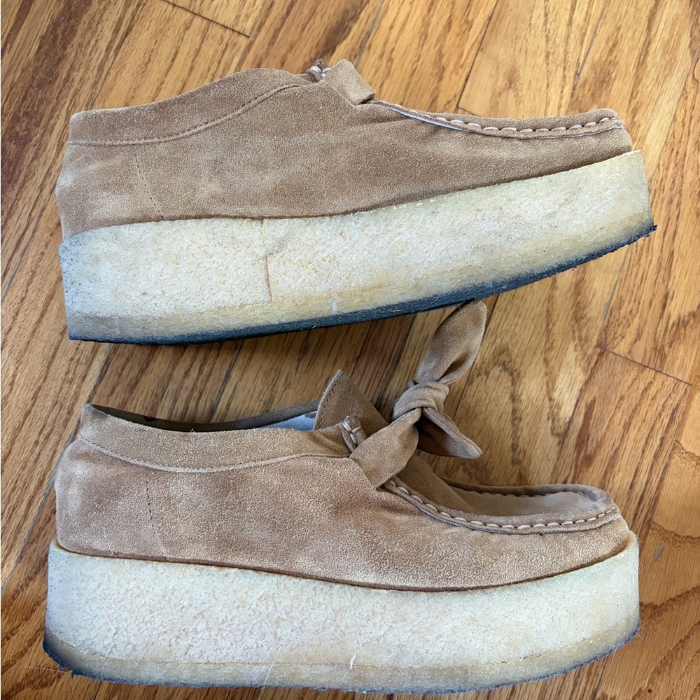 Loeffler Randall Suede Knot-Detail Loafers in Light Brown - Tabitha - Picture 2 of 7